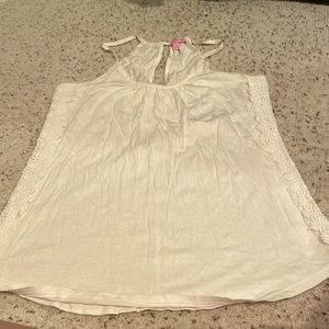 Lilly Pulitzer cream colored cotton halter size S